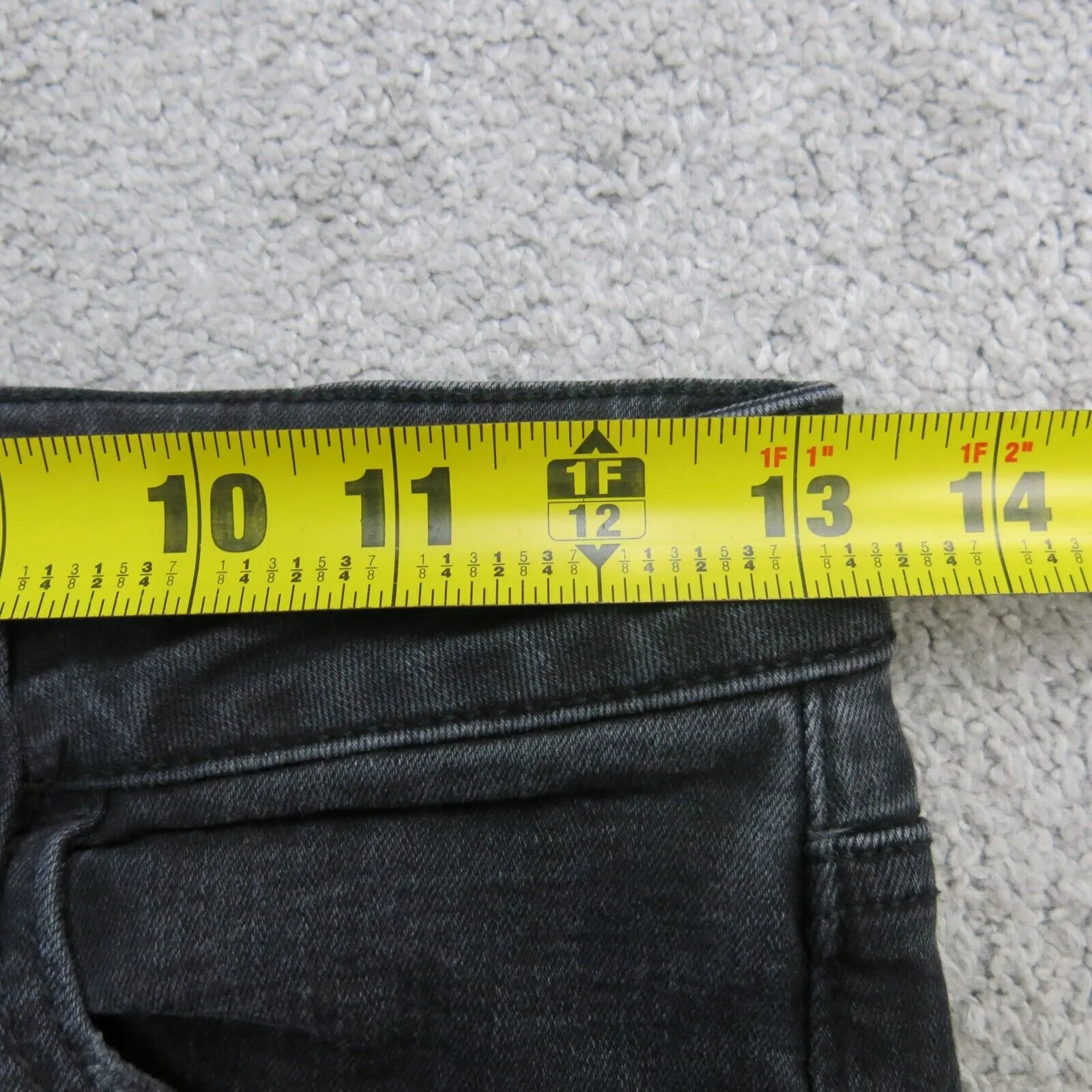 American Eagle Womens Skinny Leg Jeans Denim Super Stretch High Rise Black SZ 6R