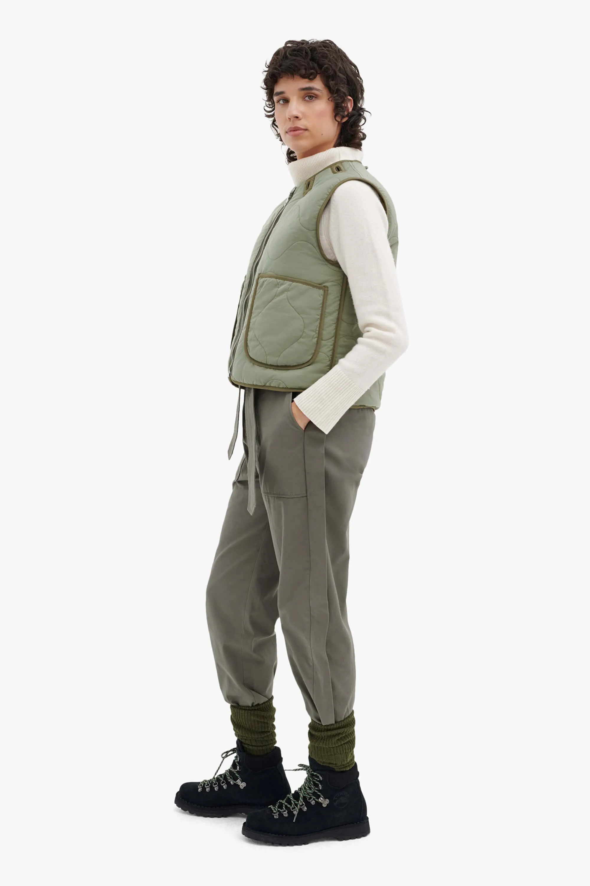 Aviator Down Vest - Moss / Eucalyptus