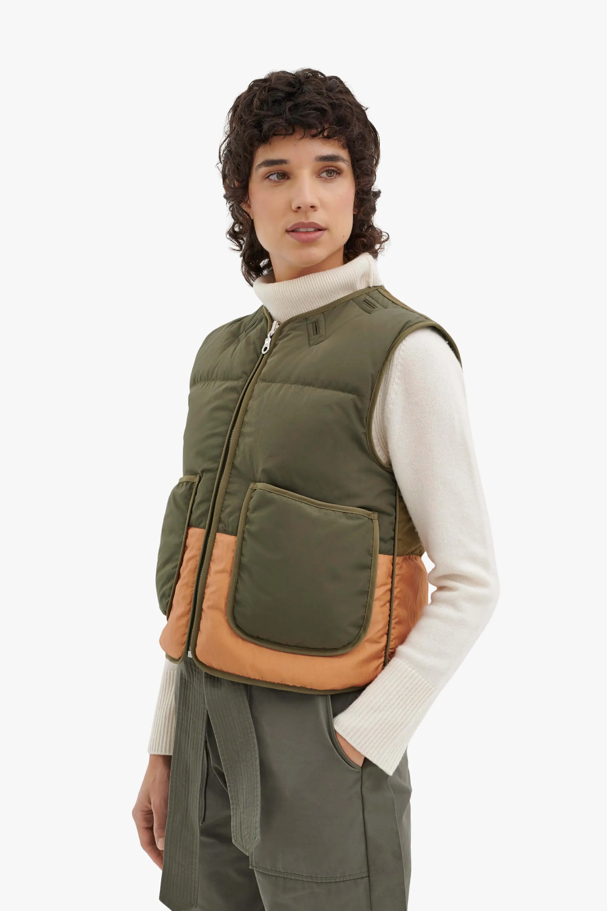 Aviator Down Vest - Moss / Eucalyptus