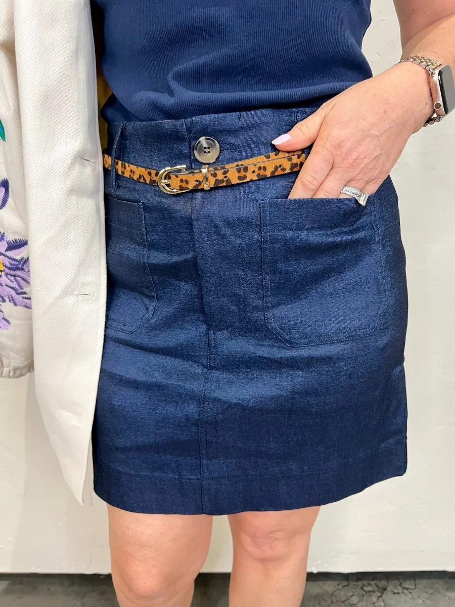 Colette Skirt - Indigo