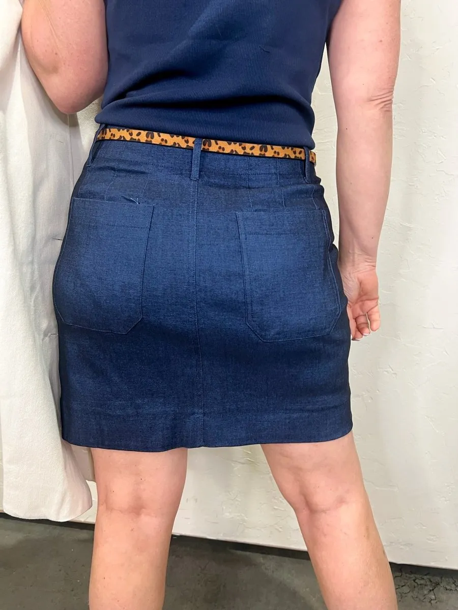 Colette Skirt - Indigo
