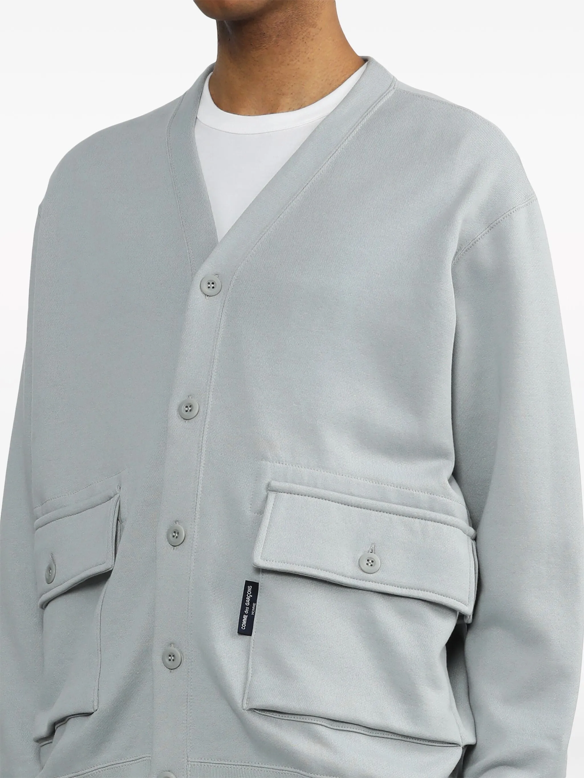 Cotton Back Pile Cardigan