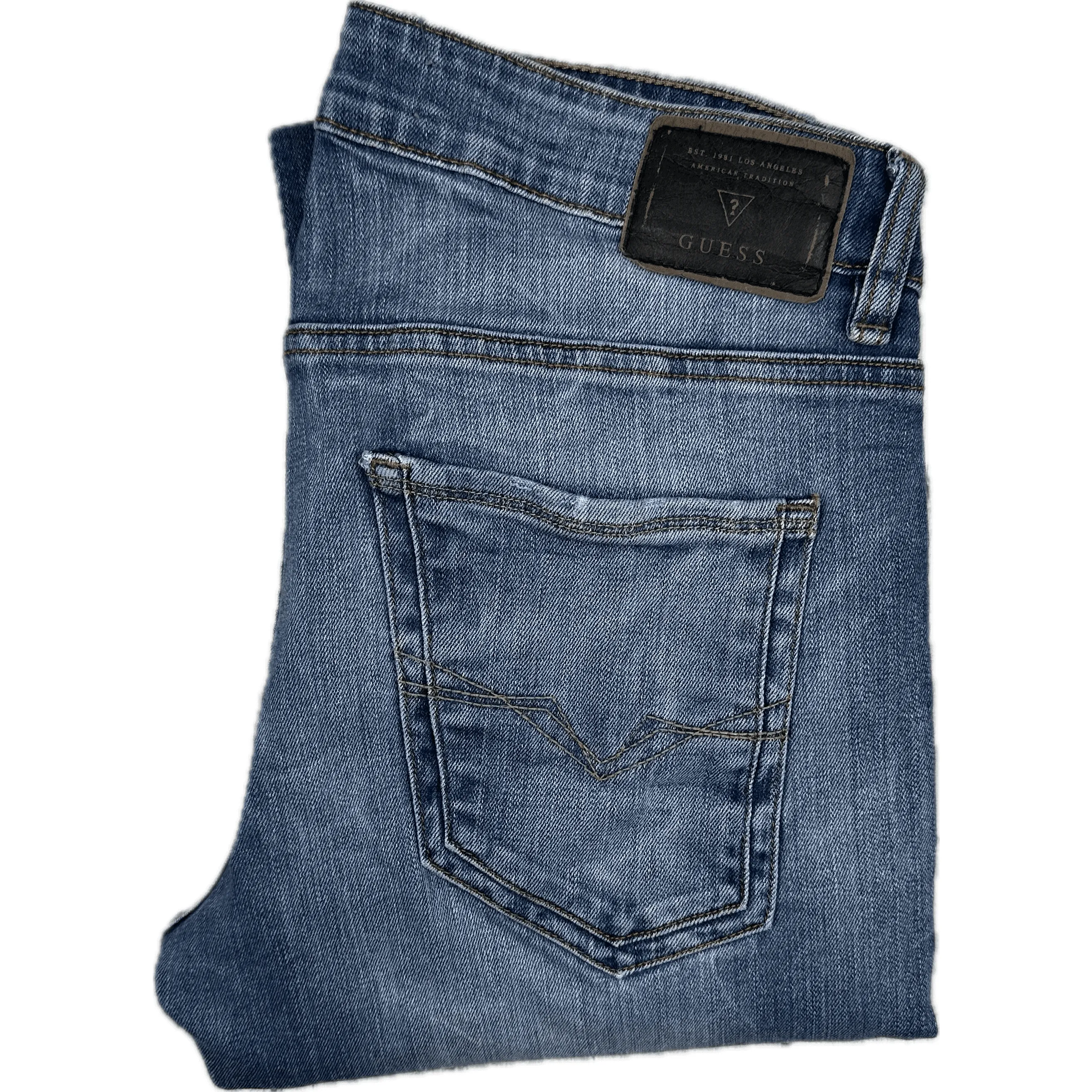 Guess Mens 'Super Skinny' Distressed Jeans - Size 34