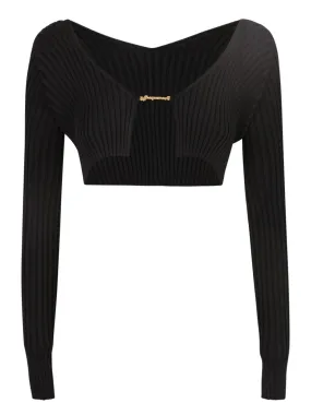 La Maille PralÌ_ Cardigan black