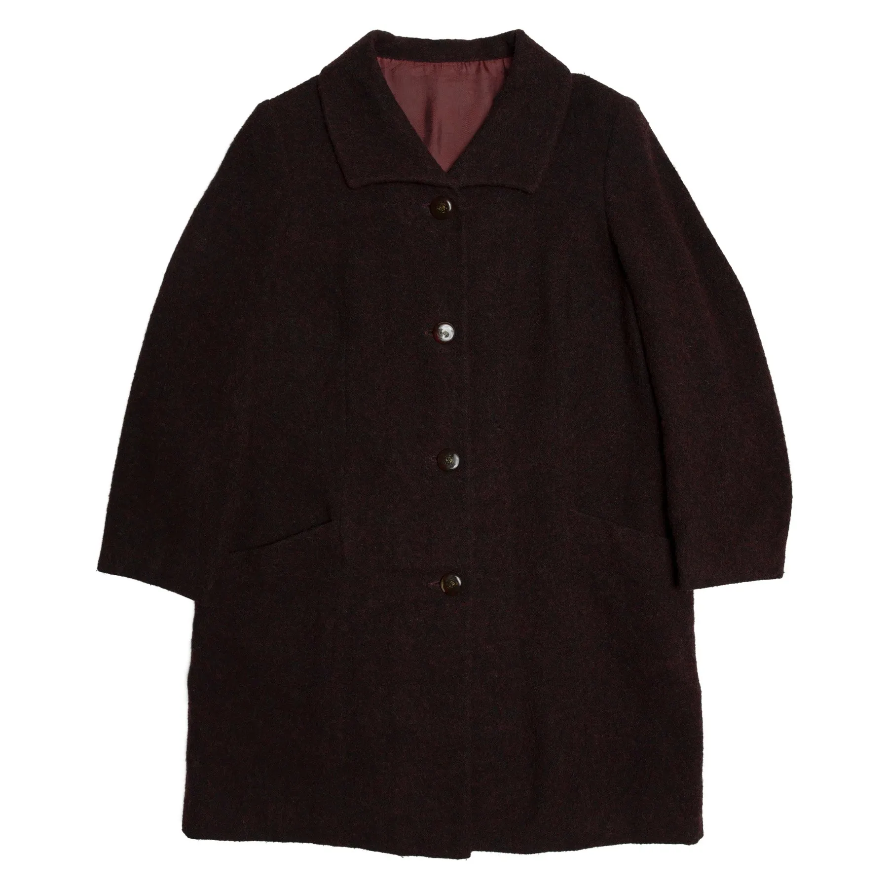Melton Lapel Collar Car Coat
