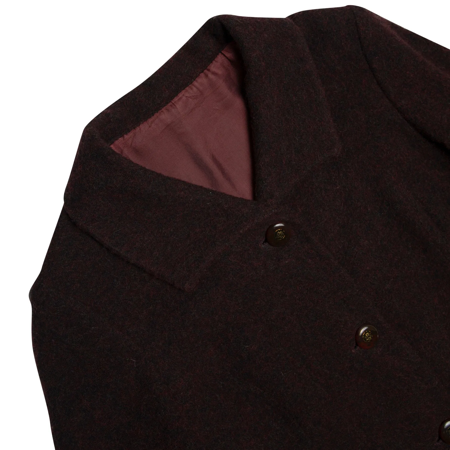 Melton Lapel Collar Car Coat