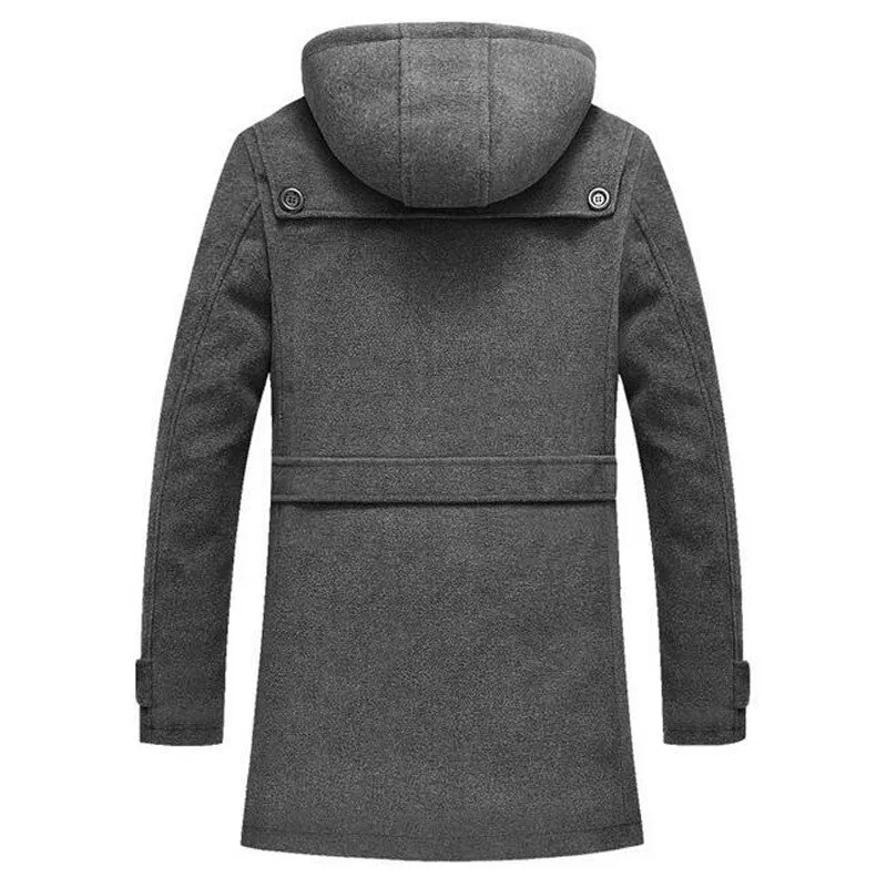 Men's Long Stretch Thick Winter Coat