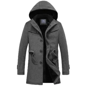 Men's Long Stretch Thick Winter Coat