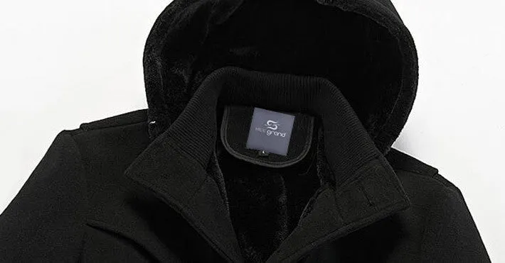 Men's Long Stretch Thick Winter Coat