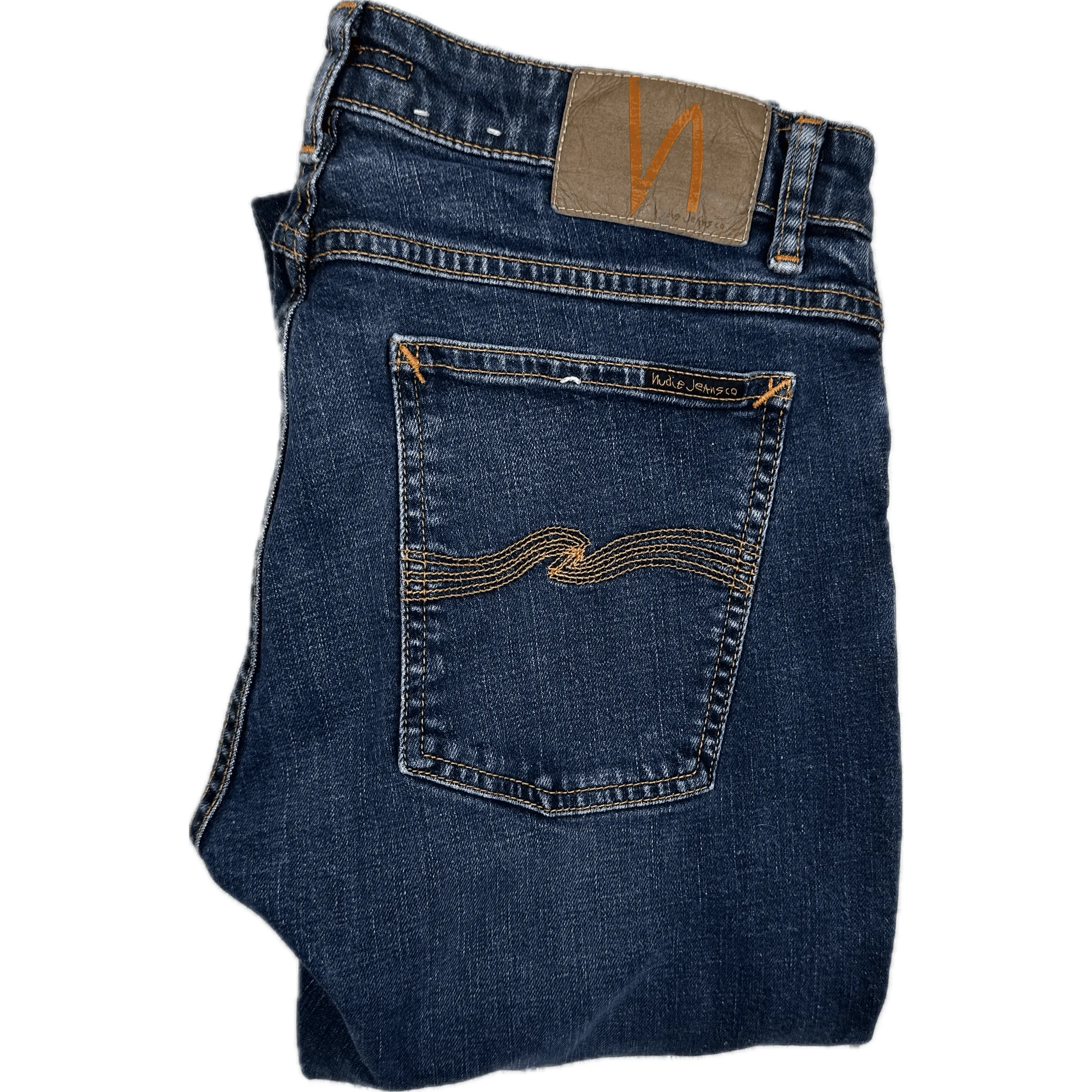 Nudie 'Skinny Lin' West Coast Worn Wash Denim Jeans- Size 32/32