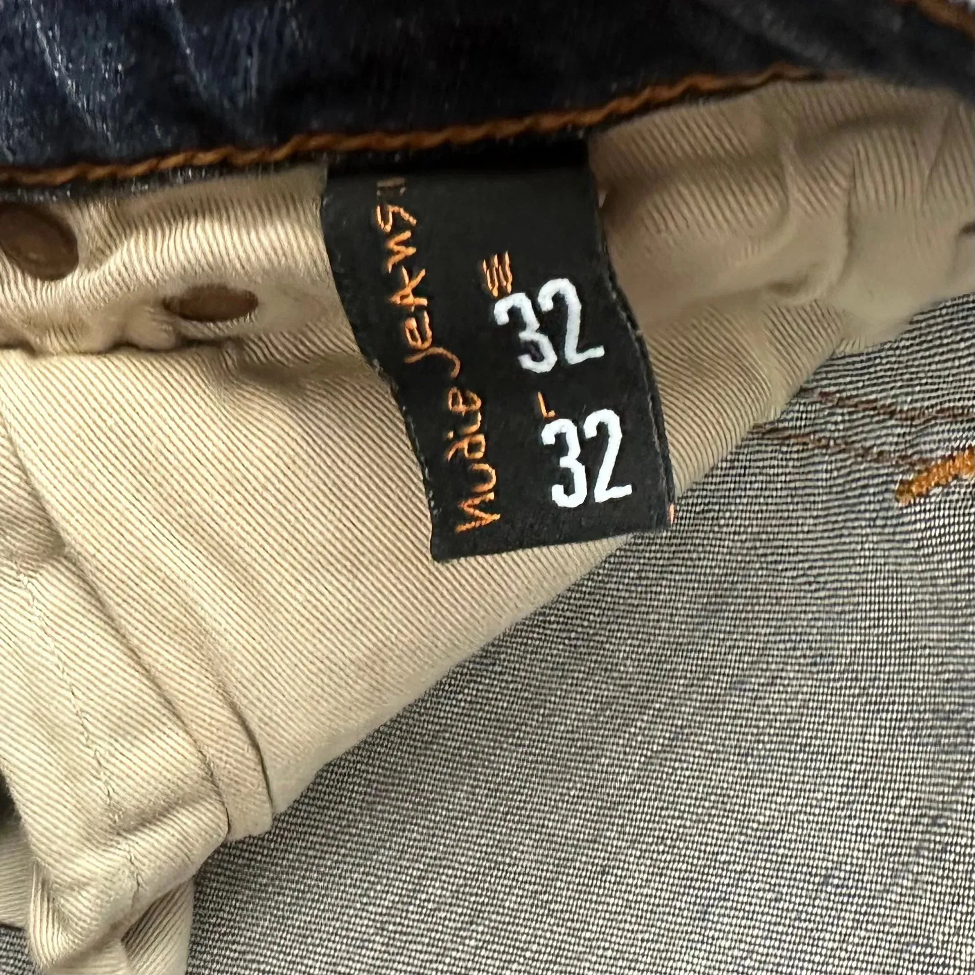 Nudie 'Skinny Lin' West Coast Worn Wash Denim Jeans- Size 32/32
