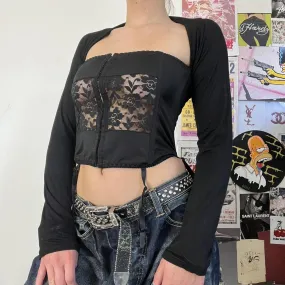 Plain black bolero.