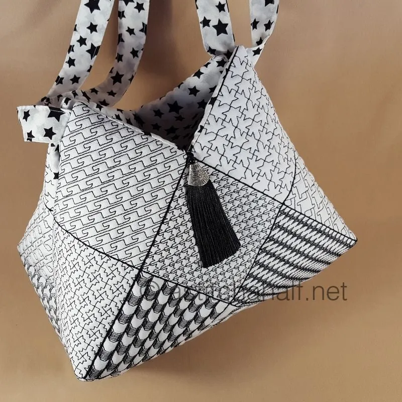 Popular Houndstooth Tote Bag and Quilt Blocks