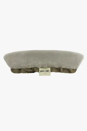 Shearling Collar - Pale Jade Short Hair