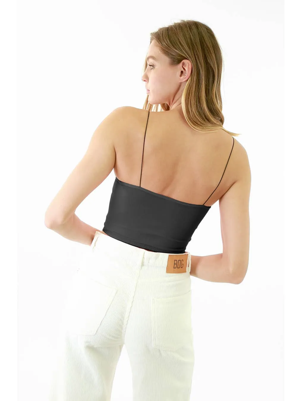 Skinny Strap Cropped Cami