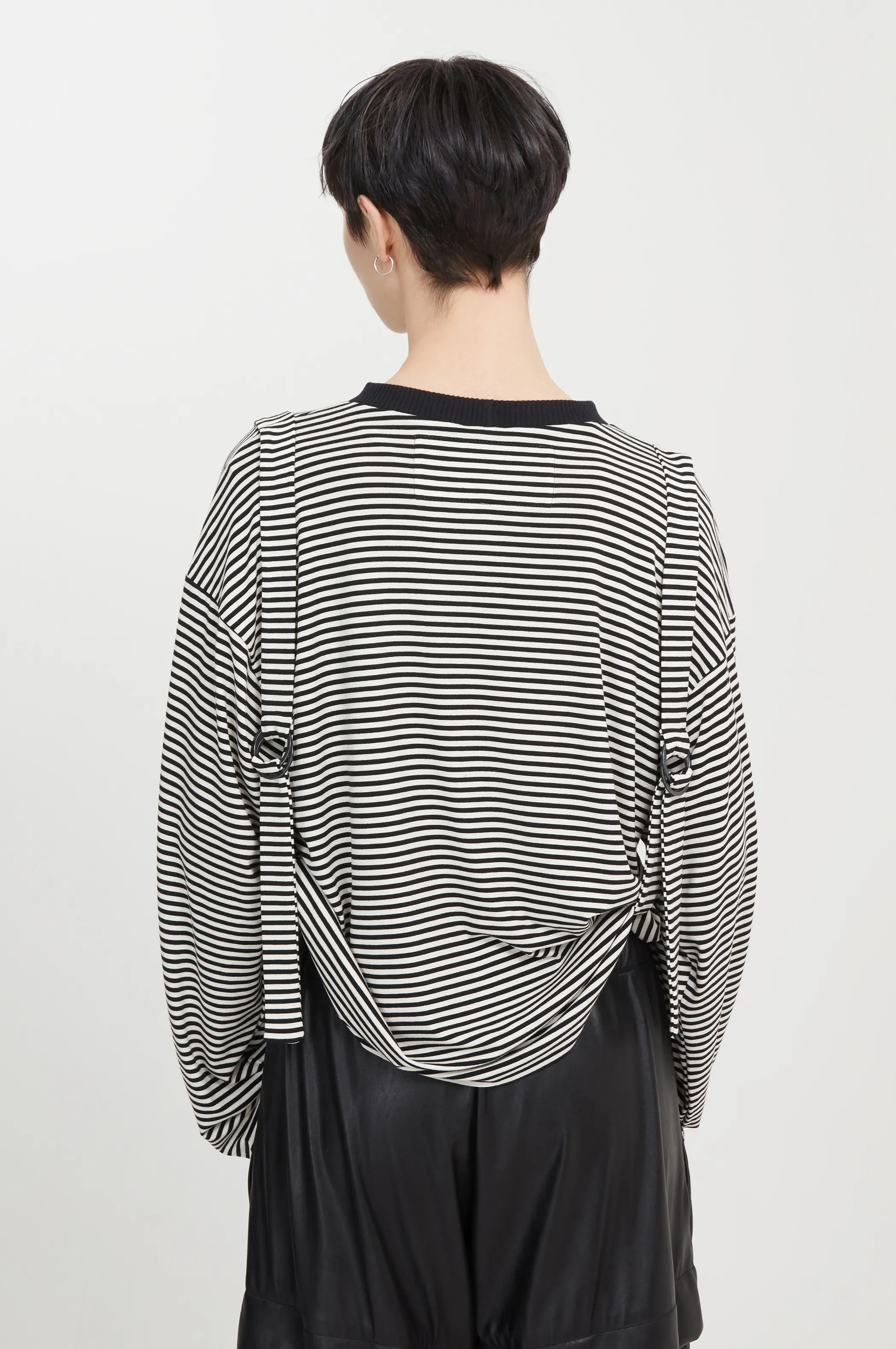 striped cropped top