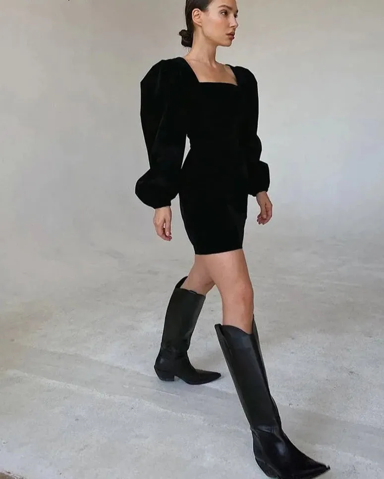 Sultry Squared Serenade Dress