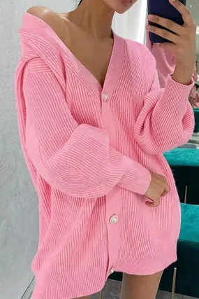 TastyHottie - Pearl Button Puff Sleeve Cardigan