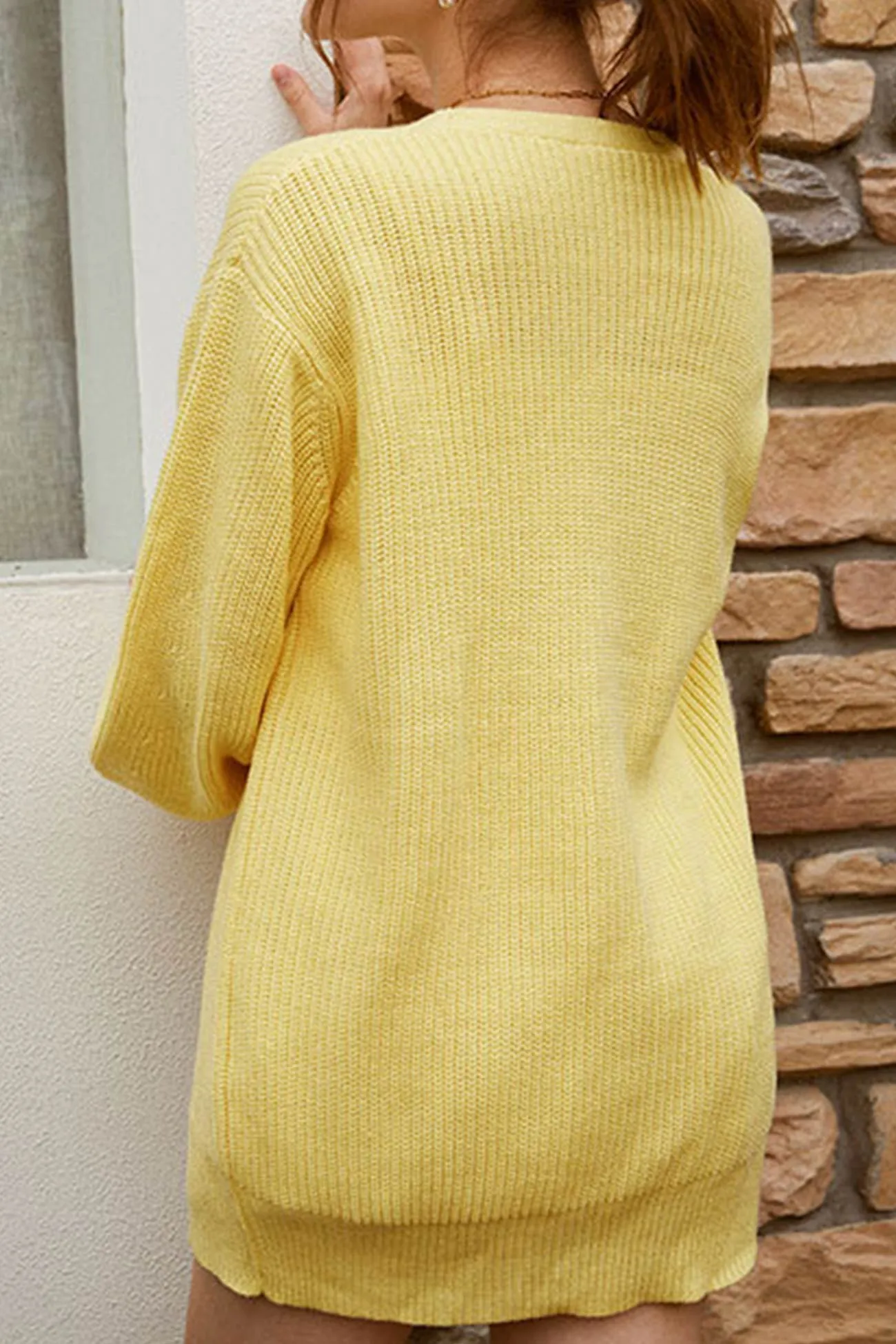 TastyHottie - Pearl Button Puff Sleeve Cardigan