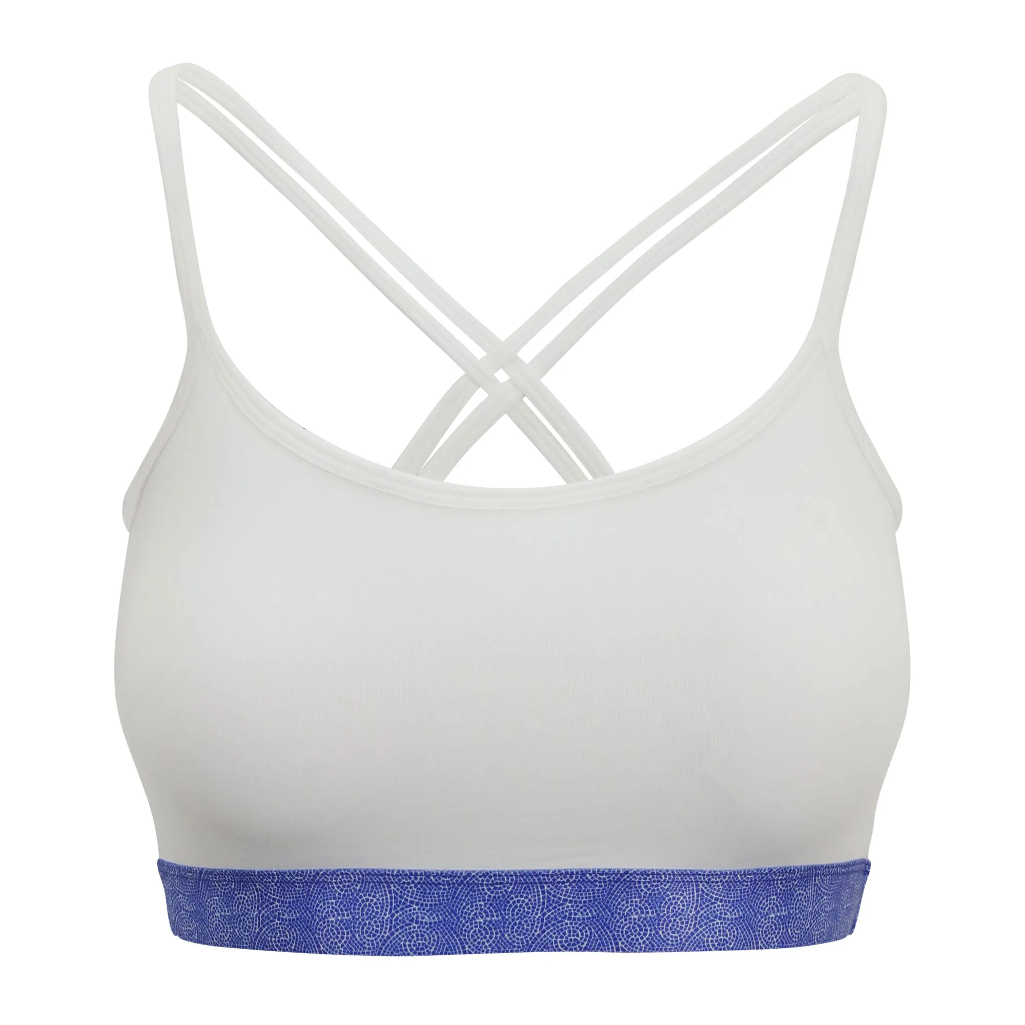White Cool Chakra Yoga Bra