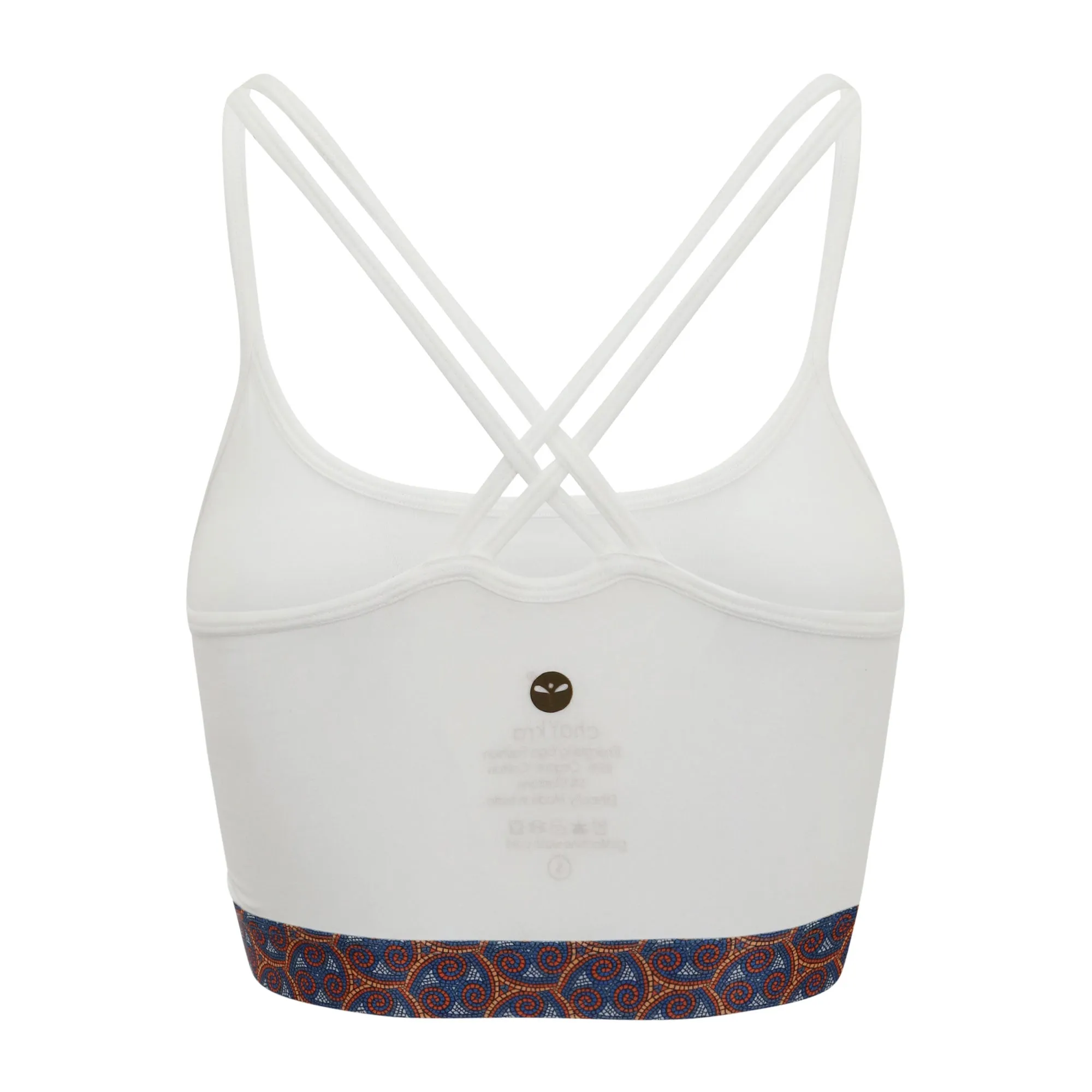 White Warm Chakra Yoga Bra