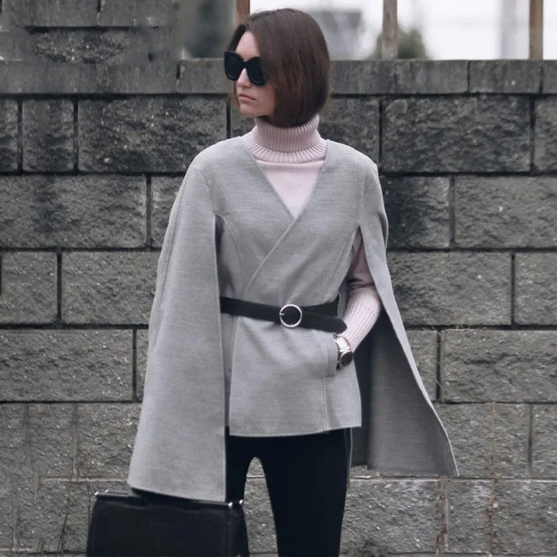 Women's Winter Casual V-Neck Coat